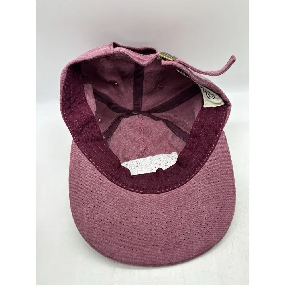 Weld Manufacturing Shuggy Nation Hat Washed Burgundy Cotton Dad Cap Strapback